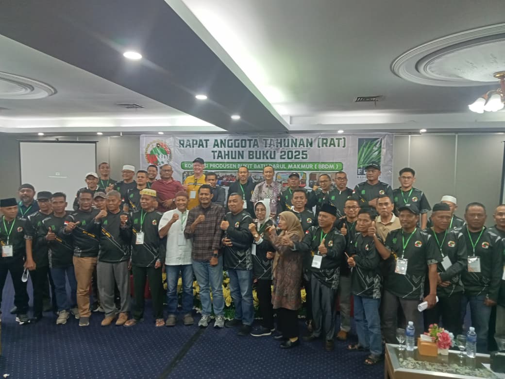 Usai Rapat Anggota Tahunan (RAT) Koperasi Produsen Bukit Batu Darul Makmur (BBDM) tahun buku 2025